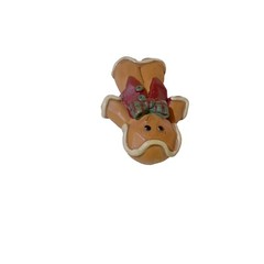 Vintage 1990’s Cast Resin 2 x 1.5 Gingerbread Man Christmas Brooch Pin