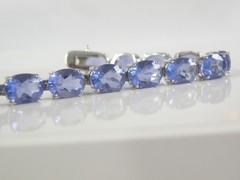 Sterling Silver 925 Treated Color Change Fluorite Tennis Bracelet Fits 7.5