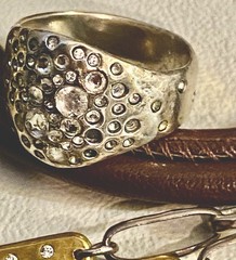 Vintage Waxing Poetic Sterling Silver/Brass Charms Heart Love