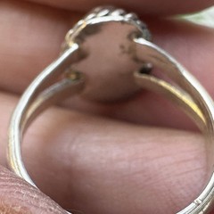 VTG Old Pawn Ring Size 4 Native American Ithaca Peak Turquoise Sterling 2.2g