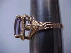 2.5Ct Emerald Cut Amethyst Solitaire Engagement Ring 14K Yellow Gold Plated