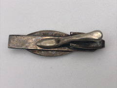 Vtg Sterling Silver Siam Elephant Tie Clip 45mm x 12mm #23