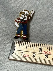 Rare 1973 Raggedy Andy Enamel Pin Bobbs Merrill Cloisonné Enamel Brooch Vintage