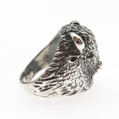 925 Sterling Silver Vintage Buffalo Oxidized Ring Size 8.75