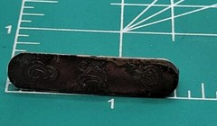 Vintage Sterling Silver Monogram Bar Pin Marked RAIMOND 1 1/2″ 3.51 Gr