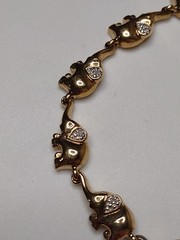 7.5 Inch Elephant Link Bracelet