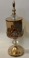 Elegant Vintage Goldtone Jewelry In Art Deco design Container