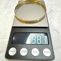 Vintage Bangle 14K CH Mexico Gold Etched Bracelet Floral Engraved 8″ Y2K Retro