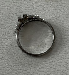 Antique 1920’s Art Deco Platinum Diamond Engagement Ring Setting