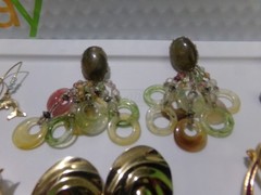 VINTAGE ESTATE FIND PIERCED EARRINGS LOT OF 14 PAIRS 70’S 80’S LOT #11