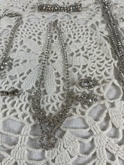 Vintage Jewelry 1950-1960’s Rhinestone Necklaces Bracelet Clip Earrings