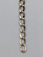 Vintage 925 Sterling Silver Curb Link Chain Bracelet 7.5″ Charm Starter – 3.2g