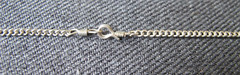Unused vintage 70’s silvertone metal chain collar necklace #x4