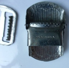 Lot of 7 Vintage Metal Fashion Belt Buckles