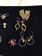 Vintage Jewelry EARRINGS – SILVER & GOLD TONE Necklaces And Bracelets