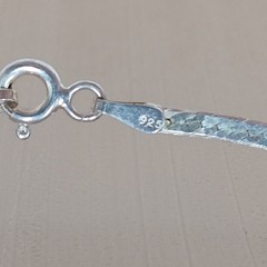 925 Italy Herringbone Necklace 18in Sterling Silver 2g Flat Sleek Unisex Chain