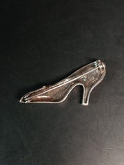 Sterling Silver 925 FAS Art Deco Marcasite High Heel Brooch