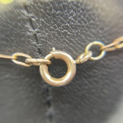 Antique Rolled Gold Paperclip Chain Necklace 17.25” 1.4mm