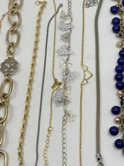 Estate Jewelry Lot 20 Tennis Style Bracelets Rhinestones Gemstone Monet Ankle