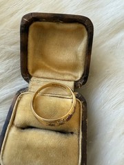 Beautiful Antique Edwardian 18K Gold Sapphire Diamond Ring Hallmarked Sz 5