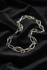 Vintage 925 Sterling Silver and Yellow Gold Vermeil Open-Link Necklace