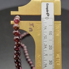 Natural Garnet Bead Necklace 4mm Red Stone Strand Choker Double Wrap Bracelet