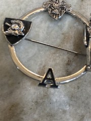 Vintage Kinney USMA West Point Military Academy Army sterling Pin Brooch