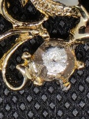 Vintage AB Choker & Bracelet Set Bracelet Missing One Stone Gold Tone