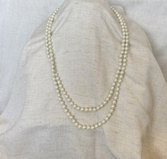 NEW Lauren Ralph Lauren Pearl Opera Necklace 30 in