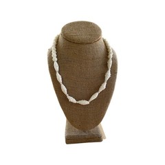 Vintage Bleached Lava Stone and Pearl Choker