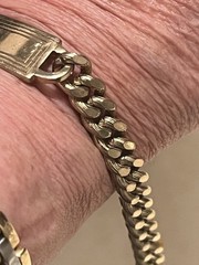 Michael Speidel 8” ID BRACELET ENGRAVED MICHAEL VINTAGE ! Gold Tone USA!