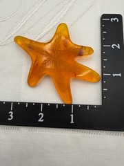 Vintage Unusual Bakelite Maple Leaf Brooch Root Beer Abstract Etched TESTED Fall