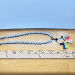 Vintage SUGARFIX by BaubleBar Modern Boho Marble Bead Tassel Pendant Necklace
