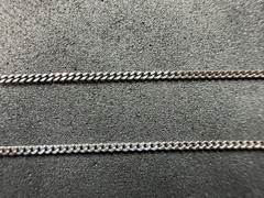 1.47g Vintage Sterling Silver 925 Chain Curb Link Necklace 20 in M