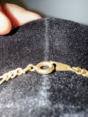 Vintage Rose Cameo Necklace Pink/White Gold Tone Chain