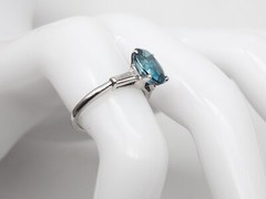 Vintage 1940s $7000 2.30ct Ceylon Natural BLUE Sapphire Diamond Platinum Ring