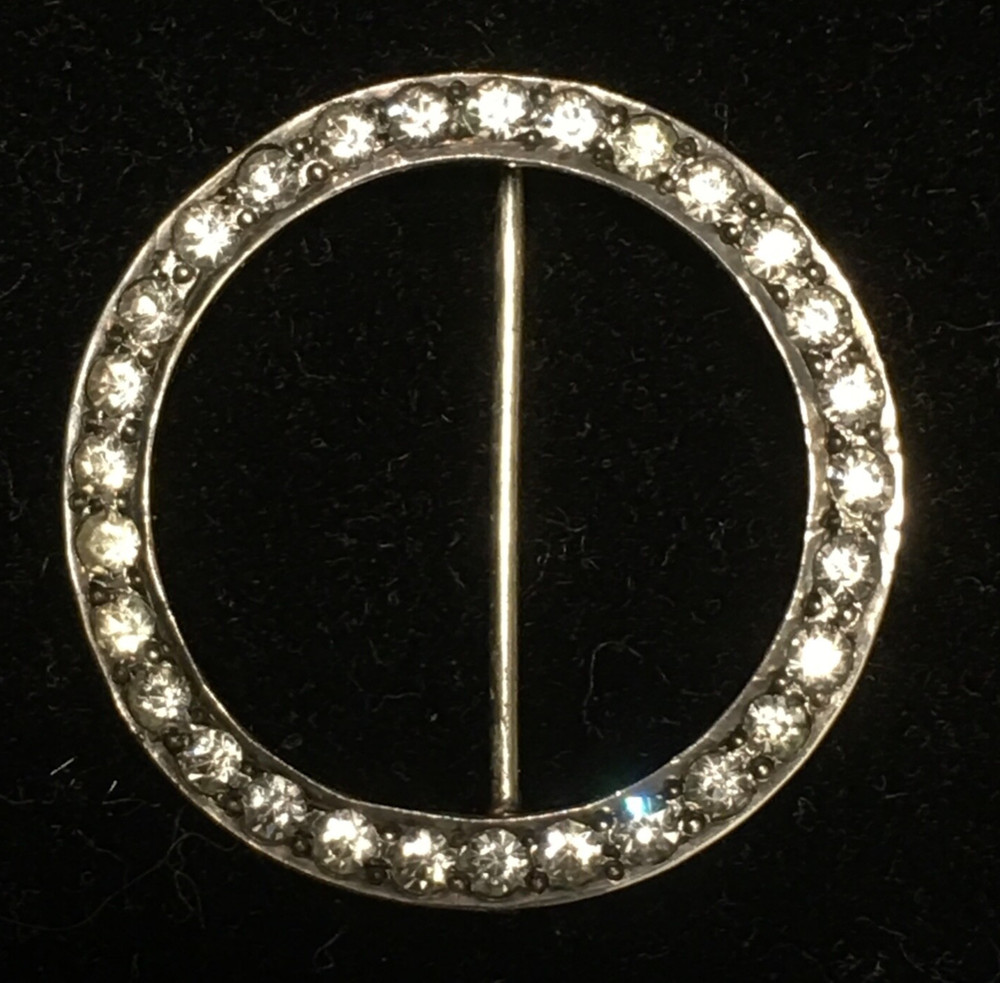 Vintage Rhinestone 925 Pin Brooch
