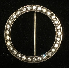 Vintage Rhinestone 925 Pin Brooch