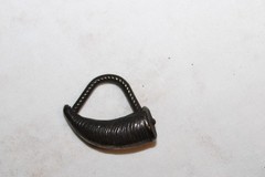 Vintage Davy Crockett Horn-Shaped Silver Tone Classic Retro Charm Pendant