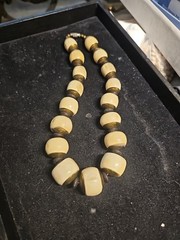 Vintage Horn/bone Bakelite And Elephant Horn necklace Rare Treasure Beautiful