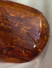 Vintage Brown Natural Amber Pendant from Latvia