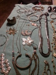 Junk Drawer Lot Vintage Estate 3.9 Lbs All Wearable