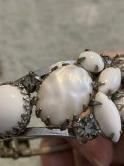 Vintage Juliana DeLizza And Elster Clamper Bracelet And Matching Clip Earrings