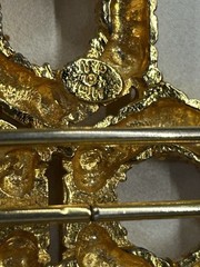 1980’s Vintage Mimi D N gold plated belt buckle