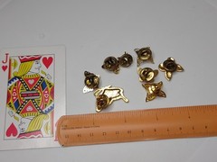 Lot Of 8 Gold Tone Butterfly Pins 8 Pc Butterfly Pin Lot