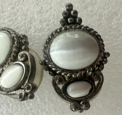 Lot of 16 Vintage Estate Sale Costume Jewelry Earrings with Backs
