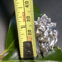 Vintage Cocktail Ring Lion Head Estate Jewelry HUGE Size 5.25 Estate Jewelry