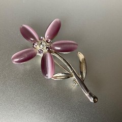 Vintage Jewelry Floral Dragonfly Butterfly Pin Lot Metal Enamel & Rhinestones