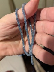 Santa Maria Aquamarine Crystal Bead Strand 15.25 In