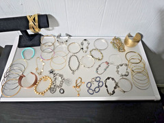 Mixed metal materials lot of 40 bracelets